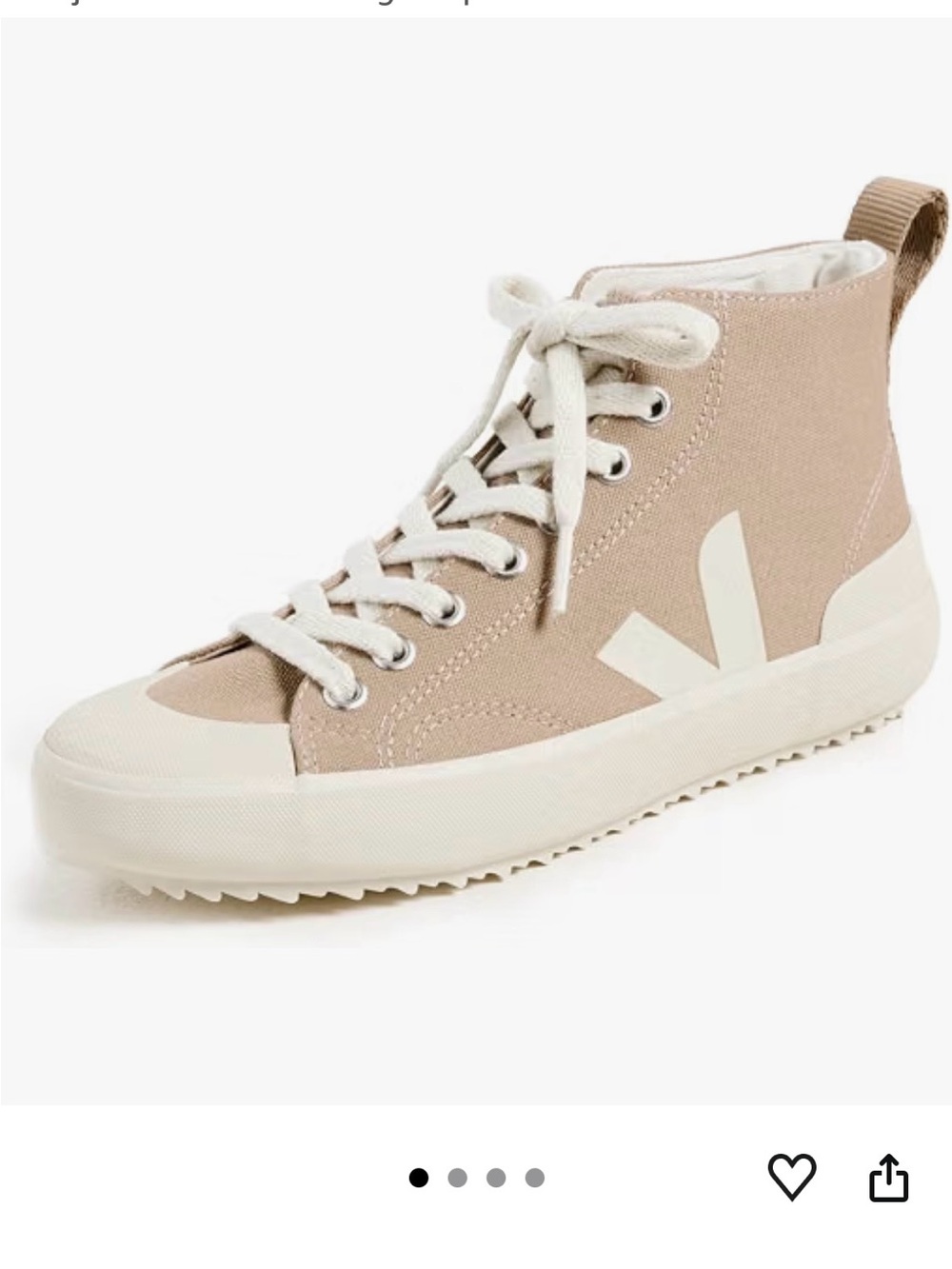 VEJA Nova Hightop canvas sneaker